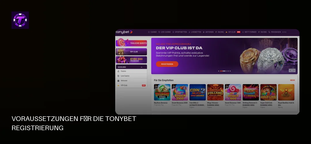 Tonybet promotional banner